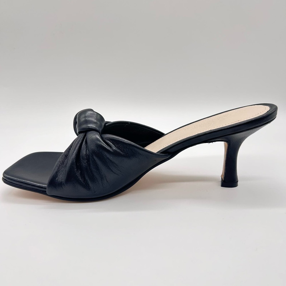 Journee Signature Sandals Women 11 Black Finlee Leather Dress Nordstrom $149 NEW